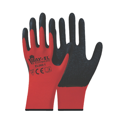 BAY-EL KIRMIZI LATEX ELDİVEN EXTRA 1/2 NO:10 EL165